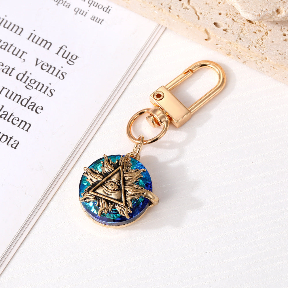 Wholesale 5pcs/pack Crystal Demon Eye Keychain